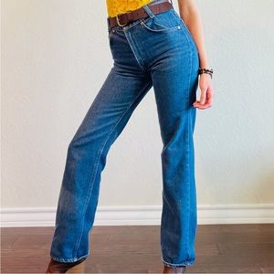 Vintage 1970's Levi's High rise Orange tab jeans